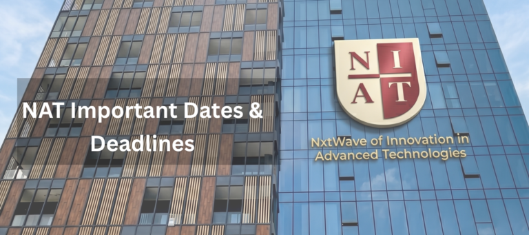 NAT Important Dates & Deadlines