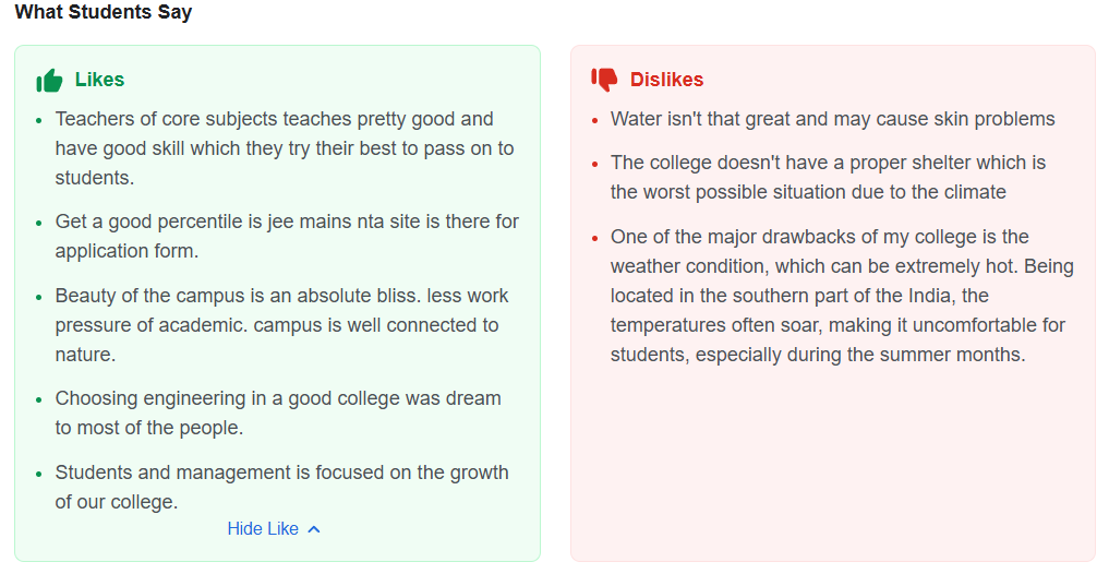 NIAT Pondicherry Reviews