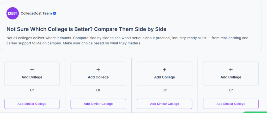 college dost college comparision