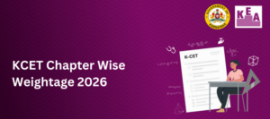 KCET Chapter Wise Weightage 2026